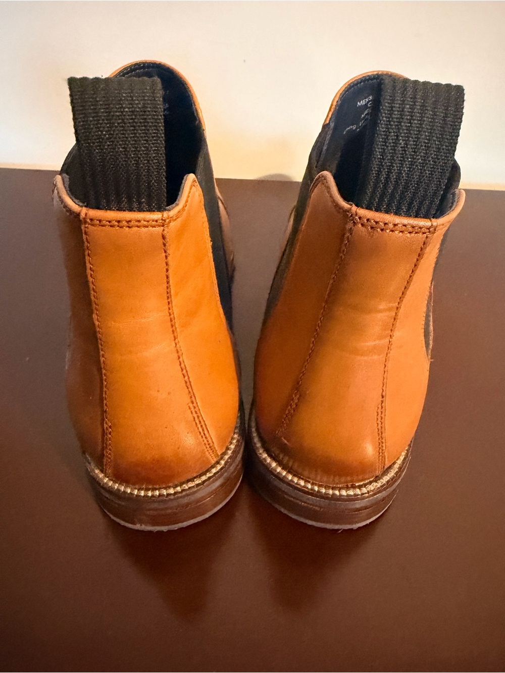 Cole Haan Men's Cognac Leather Chukka Boots - Picture 3 of 7